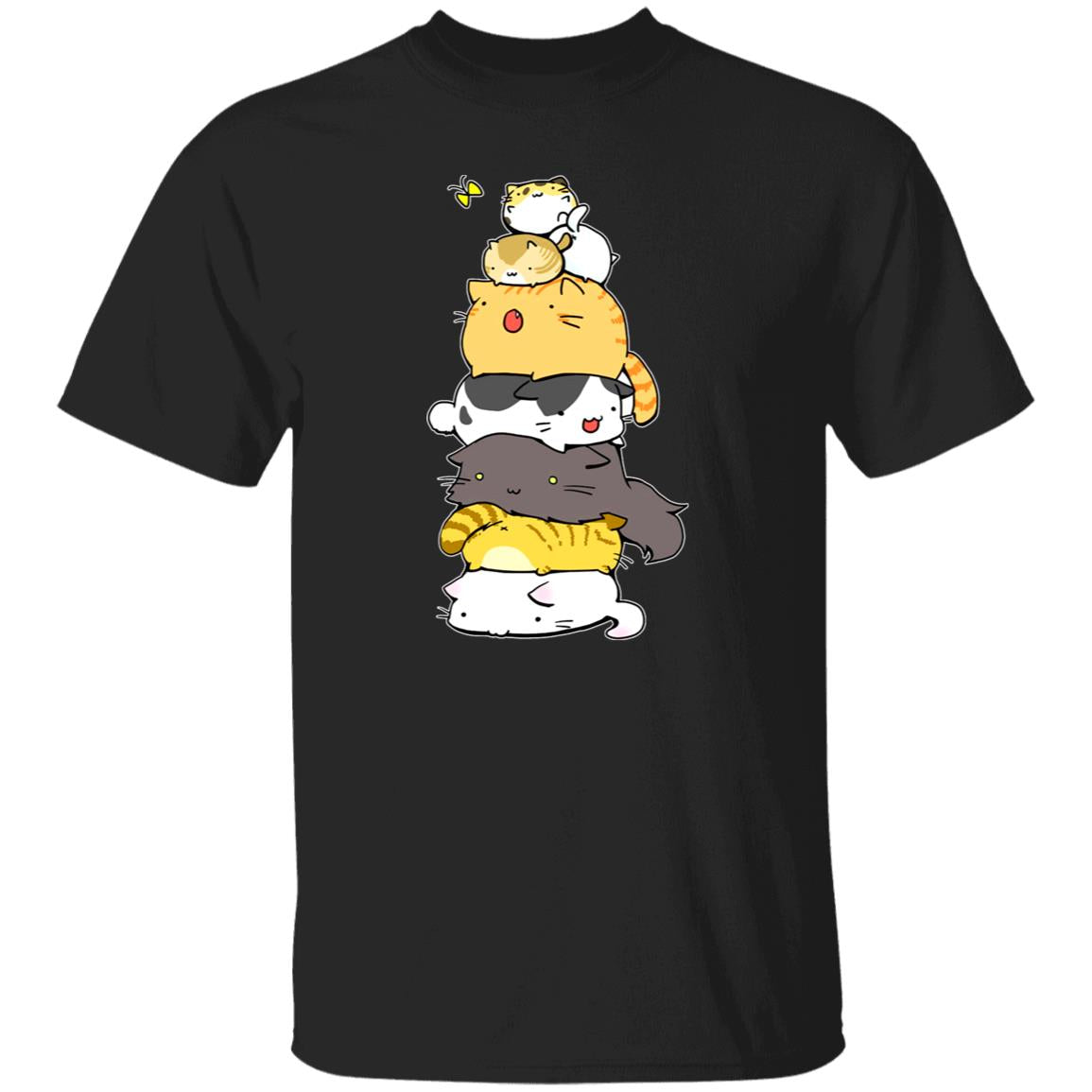 Cat Moewtain T-Shirt gift Cute Cat mountain Cat mom Unisex Tee Black Navy Dark Heather-Family-Gift-Planet
