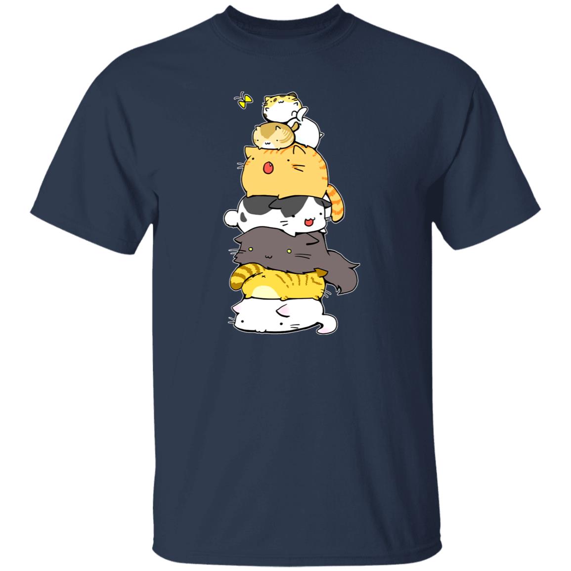 Cat Moewtain T-Shirt gift Cute Cat mountain Cat mom Unisex Tee Black Navy Dark Heather-Family-Gift-Planet
