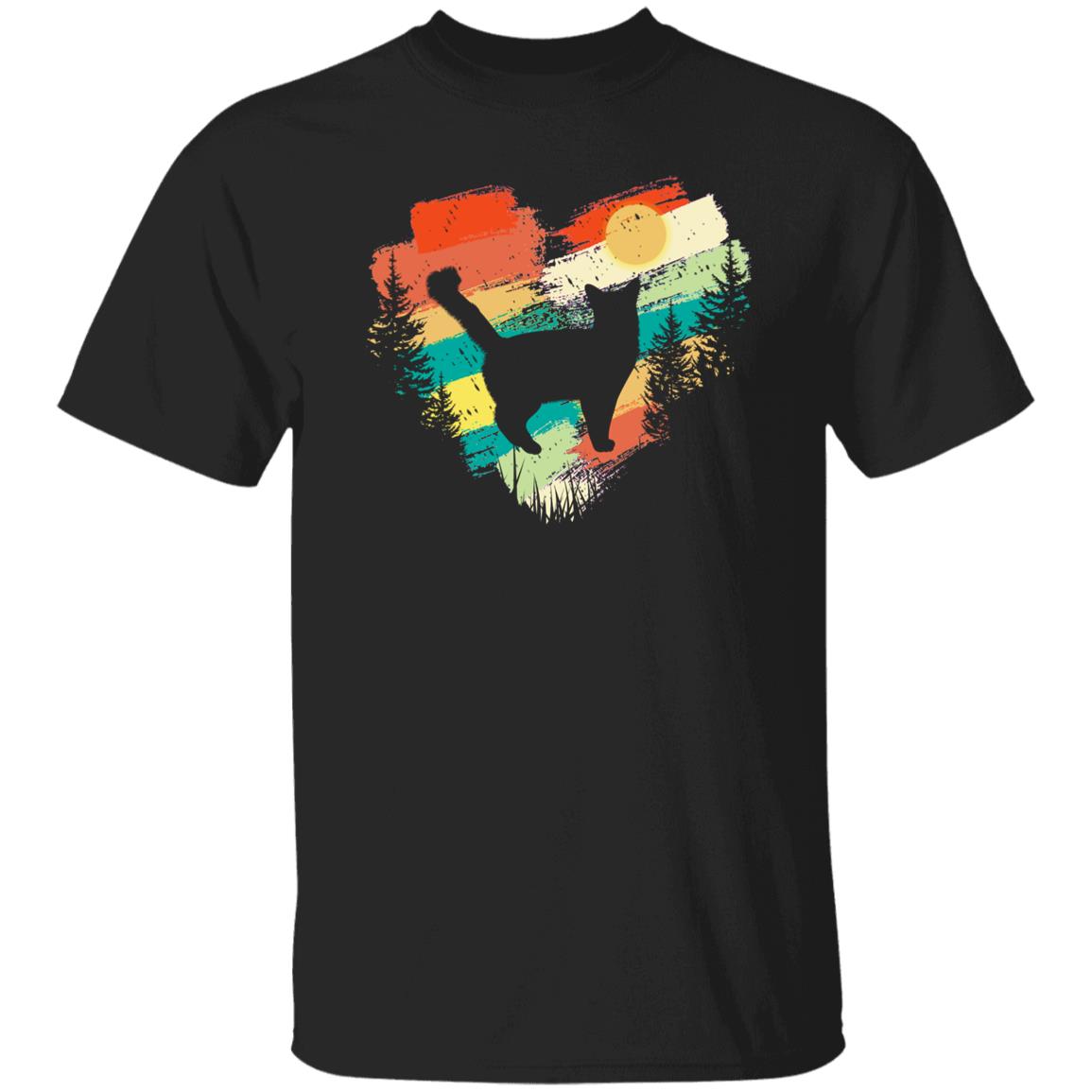 Somali cat heart Unisex shirt Somali cat owner tee Black Dark Heather-Family-Gift-Planet
