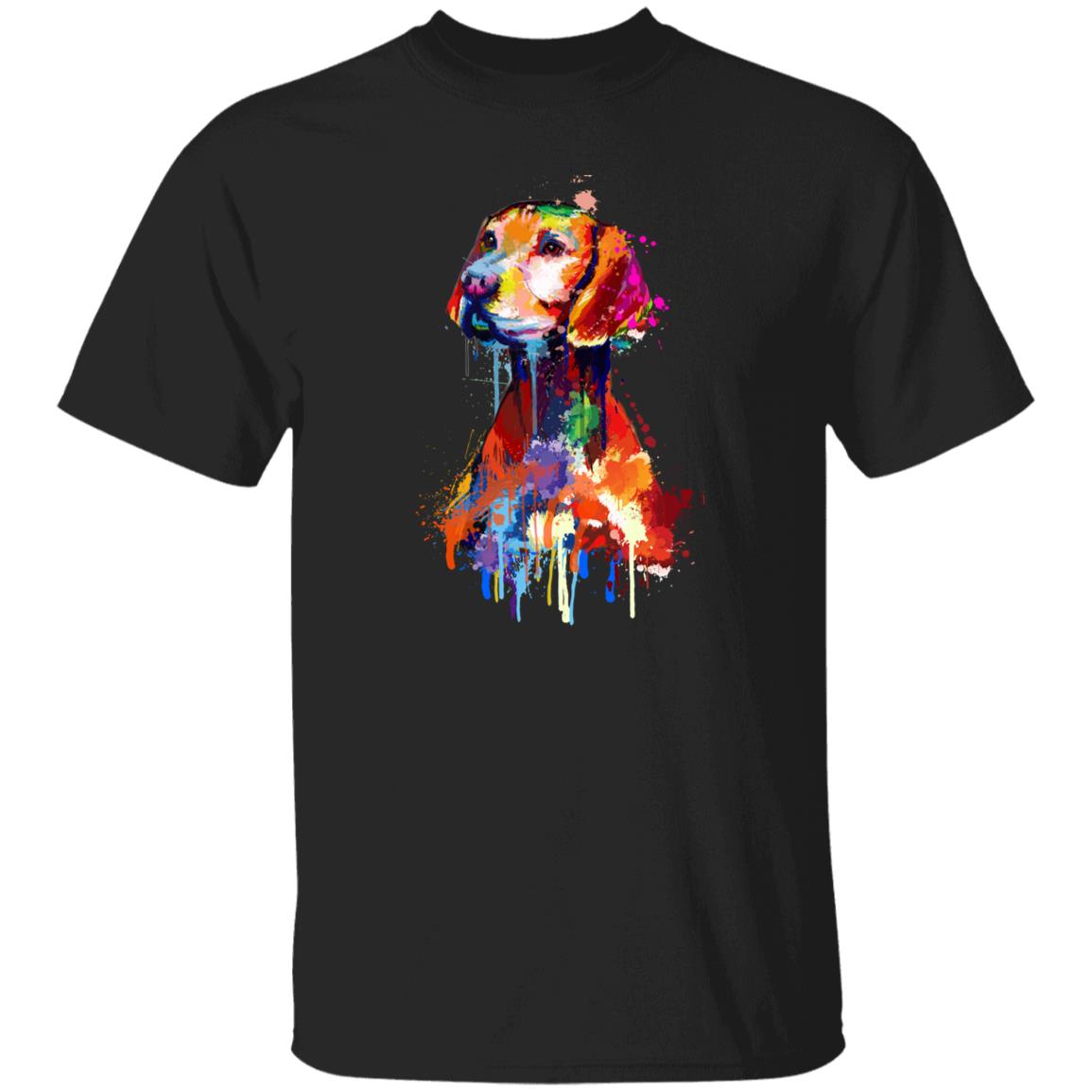 Watercolor Vizsla dog Unisex shirt S-2XL black navy dark heather-Black-Family-Gift-Planet