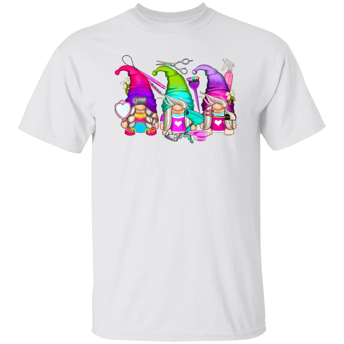 Hair stylist Gnomes Unisex shirt Hairdresser Christmas gift White Sand-Family-Gift-Planet