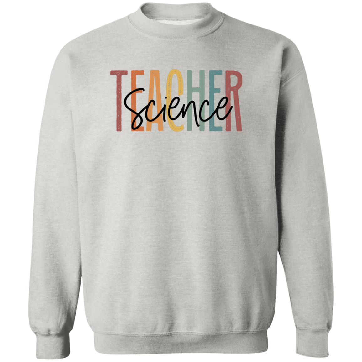Science teacher Sweatshirt Crewneck Unisex Gildan Sand Ash S-2XL-Ash-Family-Gift-Planet