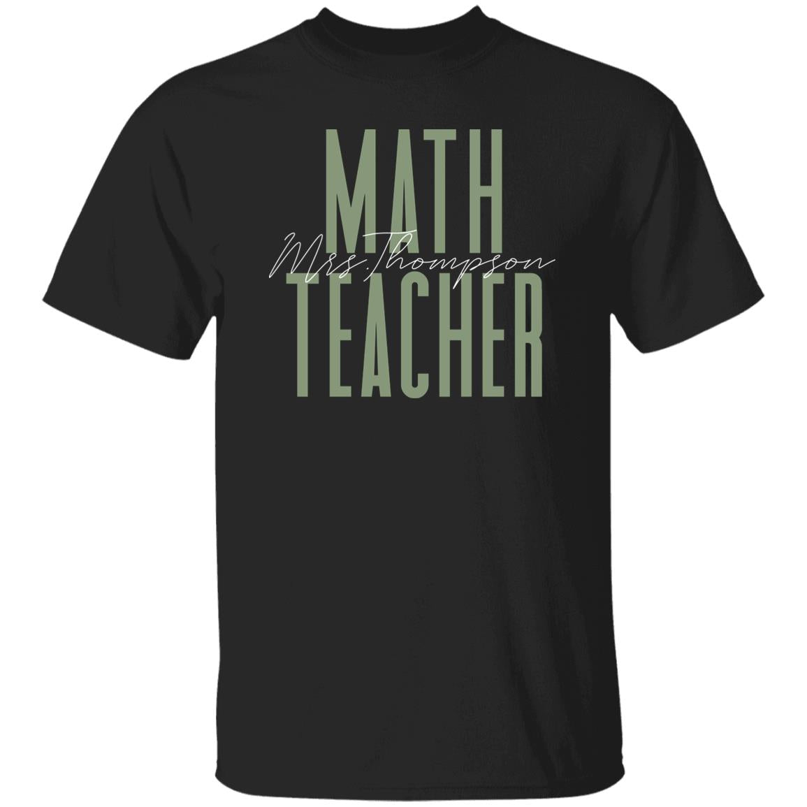 Math teacher T-Shirt gift Mathematics Teacher Customized Unisex tee Black Navy Dark Heather-Family-Gift-Planet