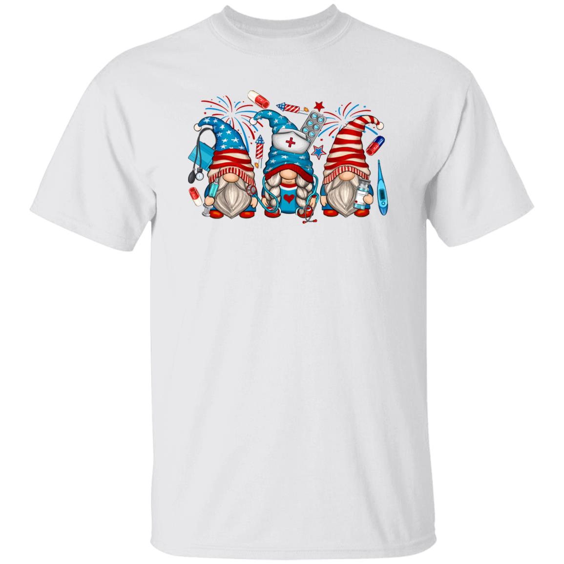 American nurse Gnomes Unisex shirt RN Christmas gift White Sand-Family-Gift-Planet