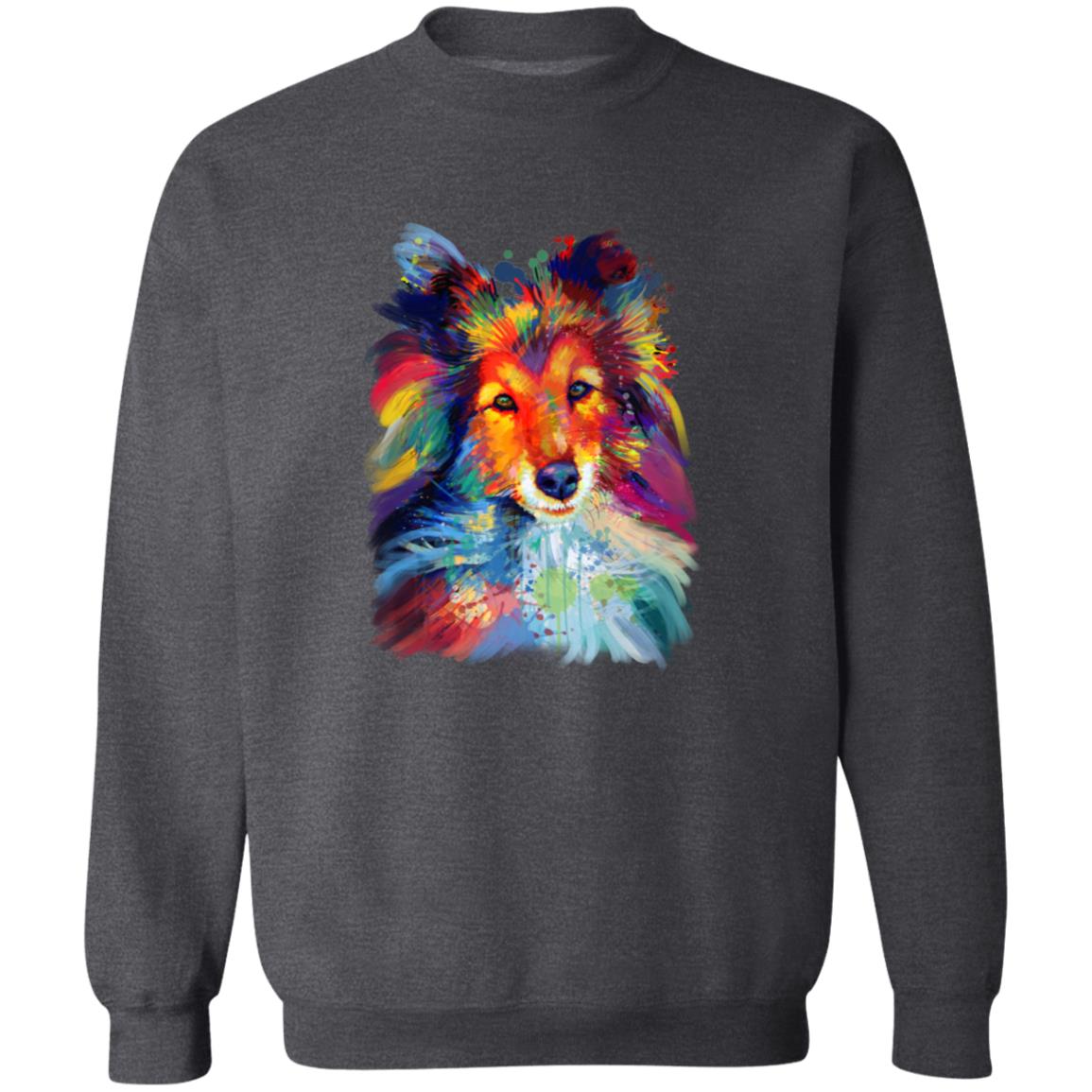 Artistic Sheltie dog Unisex Crewneck Sweatshirt digital Art-Family-Gift-Planet