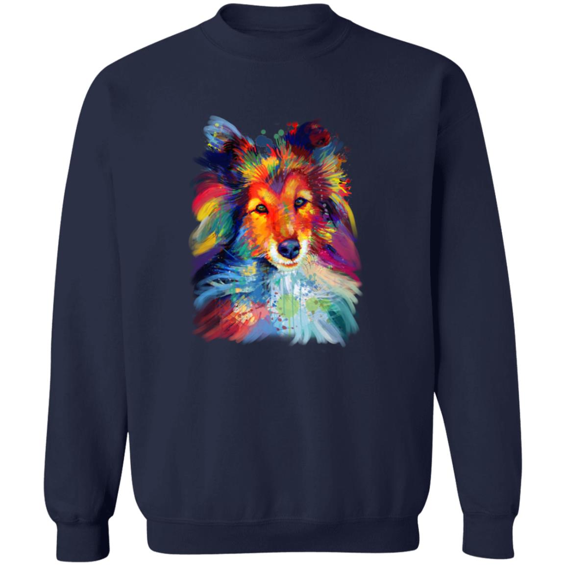 Artistic Sheltie dog Unisex Crewneck Sweatshirt digital Art-Family-Gift-Planet