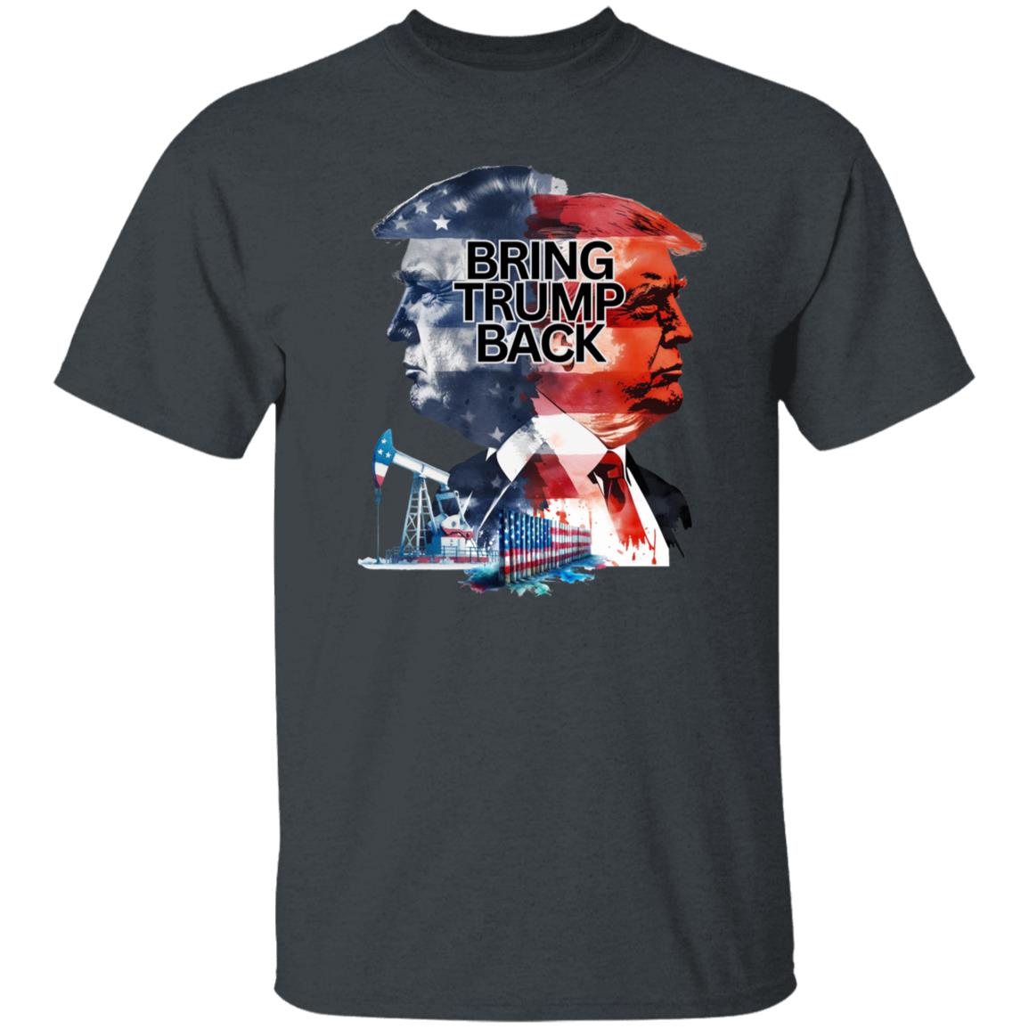 Bring Trump Back Unisex T-shirt Vote American Election 2024 tee Black Navy Dark Heather-Family-Gift-Planet