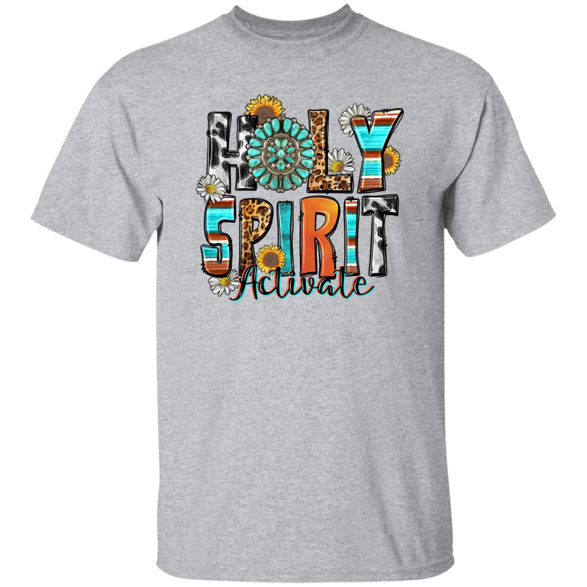 Holy spirit activate T-Shirt gift Christian viral guote Unisex tee Sand White Sport Grey-Family-Gift-Planet