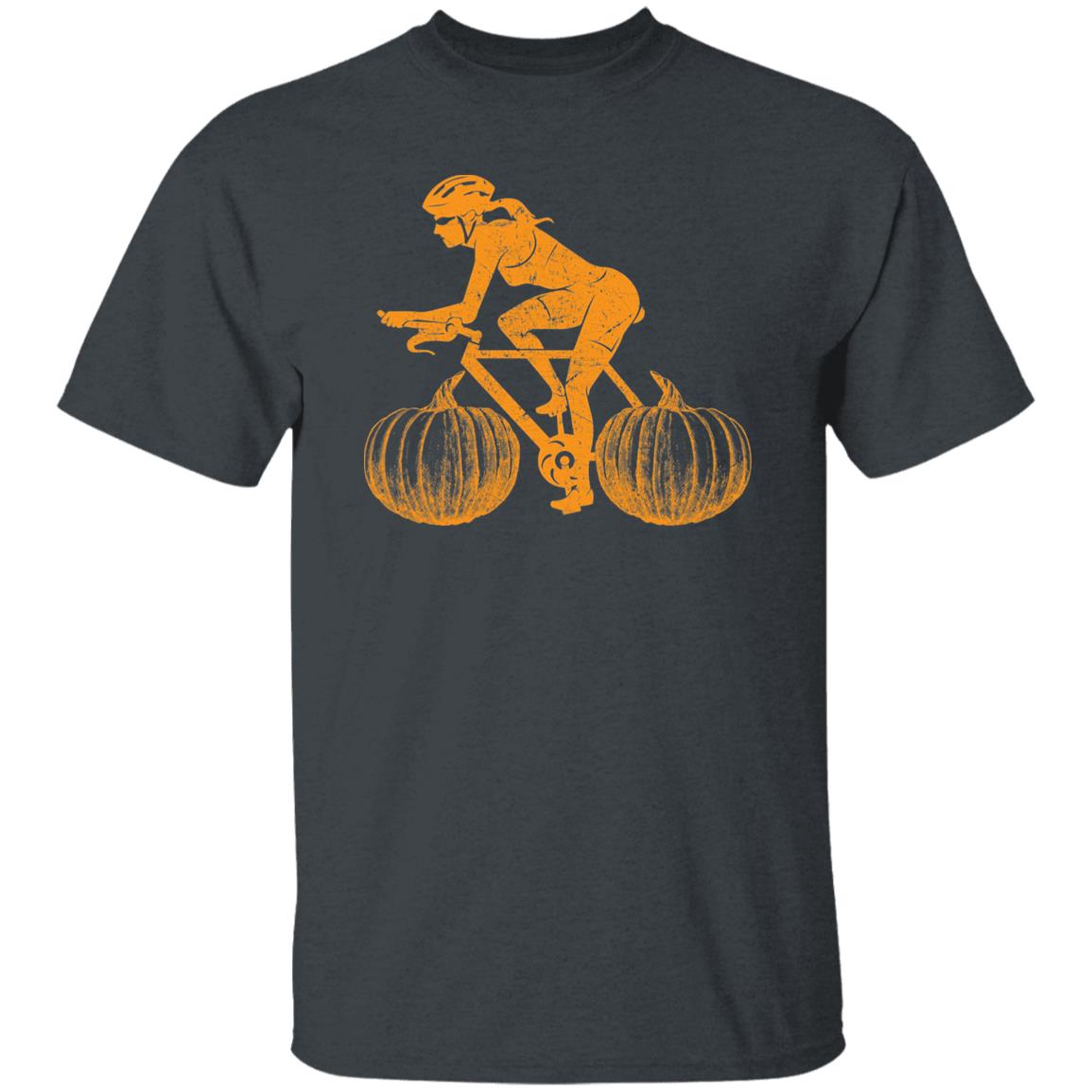 Cyclist Halloween Unisex T-Shirt Bicycle lover tee Black Dark Heather-Family-Gift-Planet