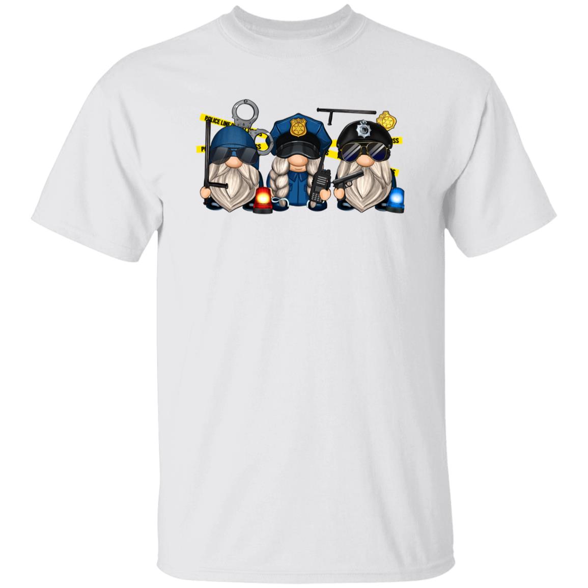Police Gnomes Unisex shirt police woman Christmas gift White Sand-Family-Gift-Planet