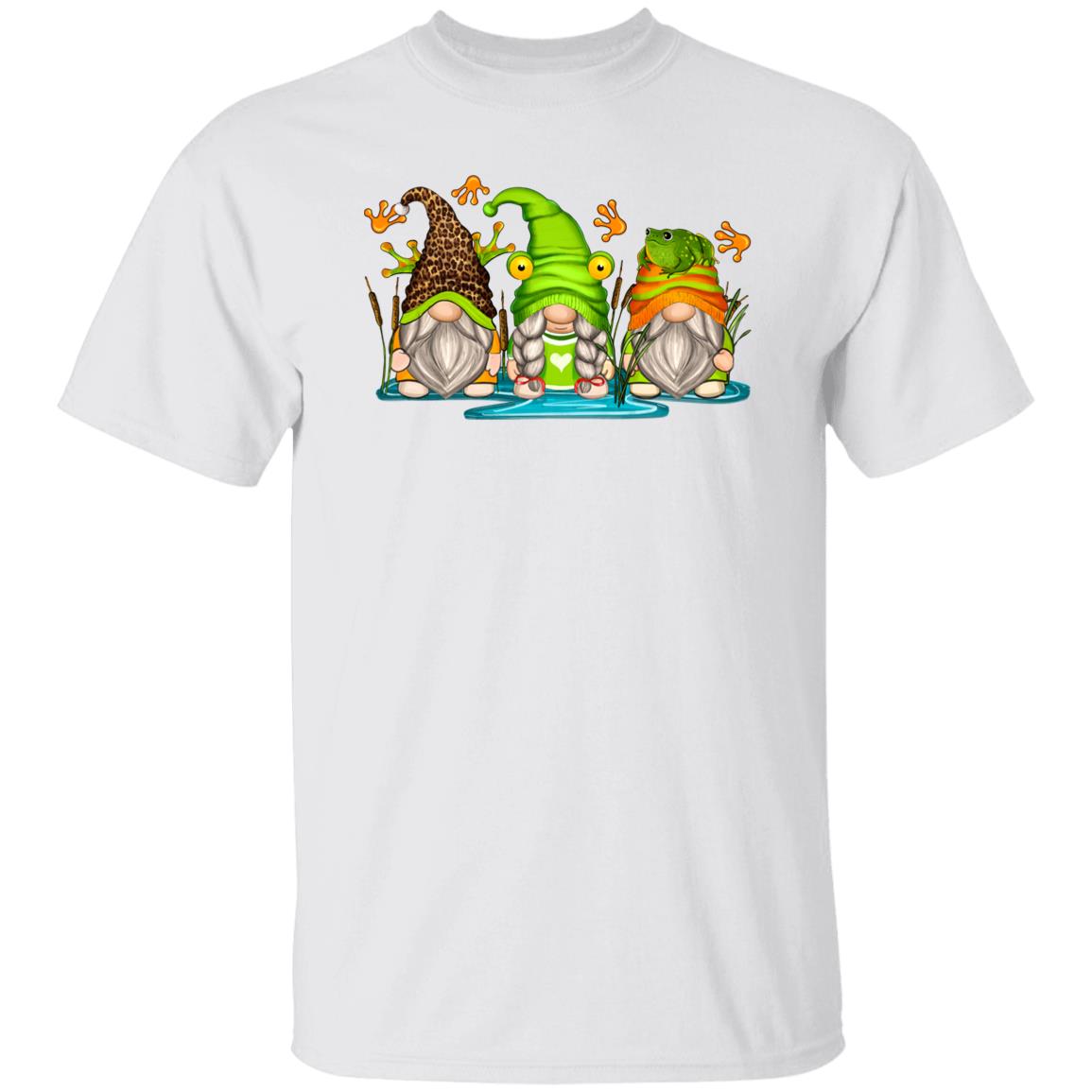 Frog Gnomes Unisex shirt frogs lover Christmas gift White Sand-Family-Gift-Planet