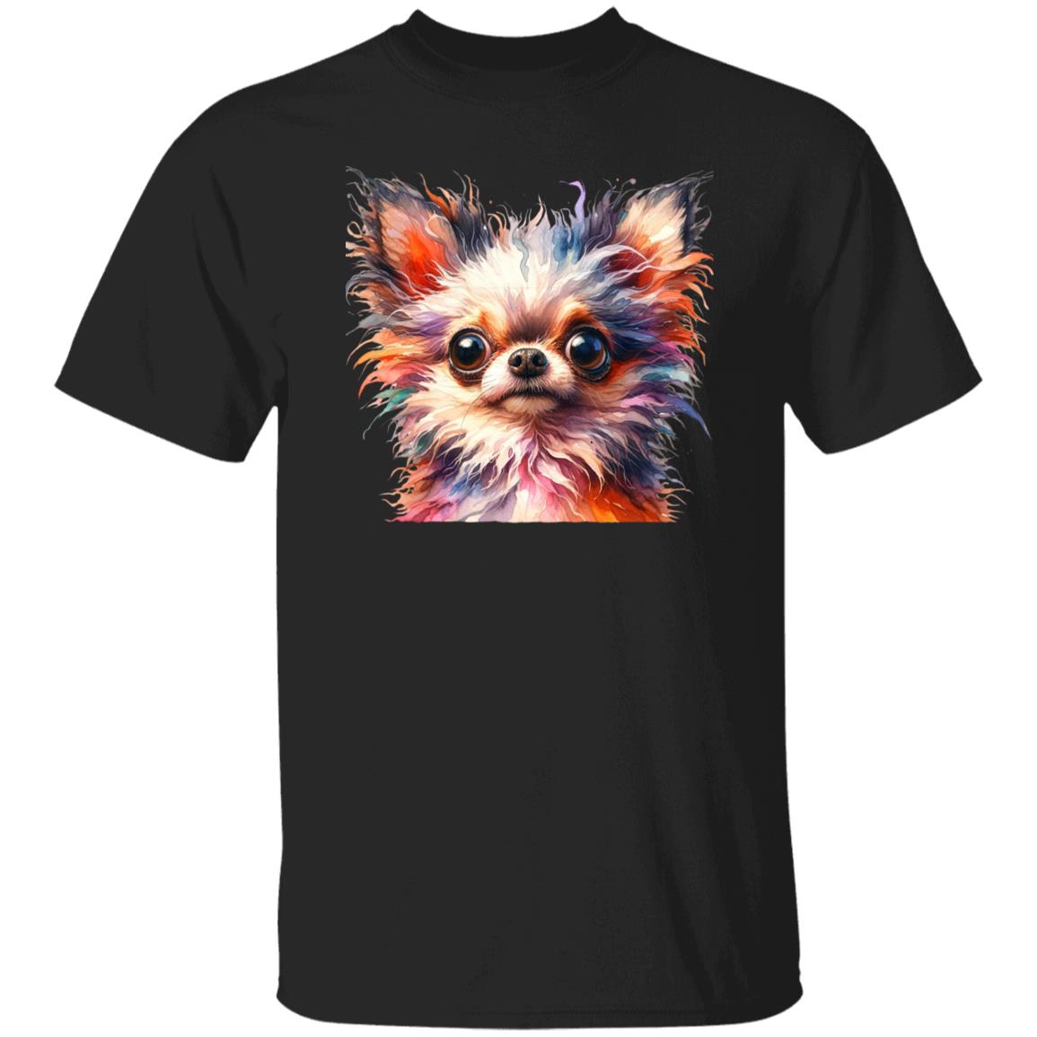 Chihuahua mama T-Shirt gift Bright colorful faithful dog Unisex tee Black Navy Dark Heather-Family-Gift-Planet