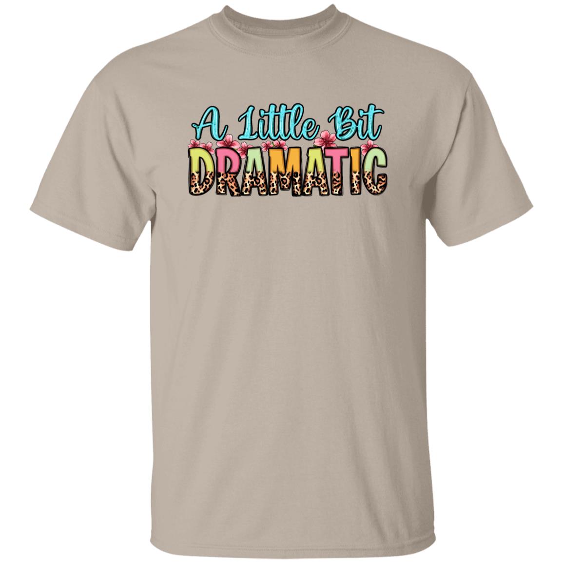 A little bit dramatic T-Shirt Cute girl leopard skin Unisex tee White Sand Grey-Family-Gift-Planet