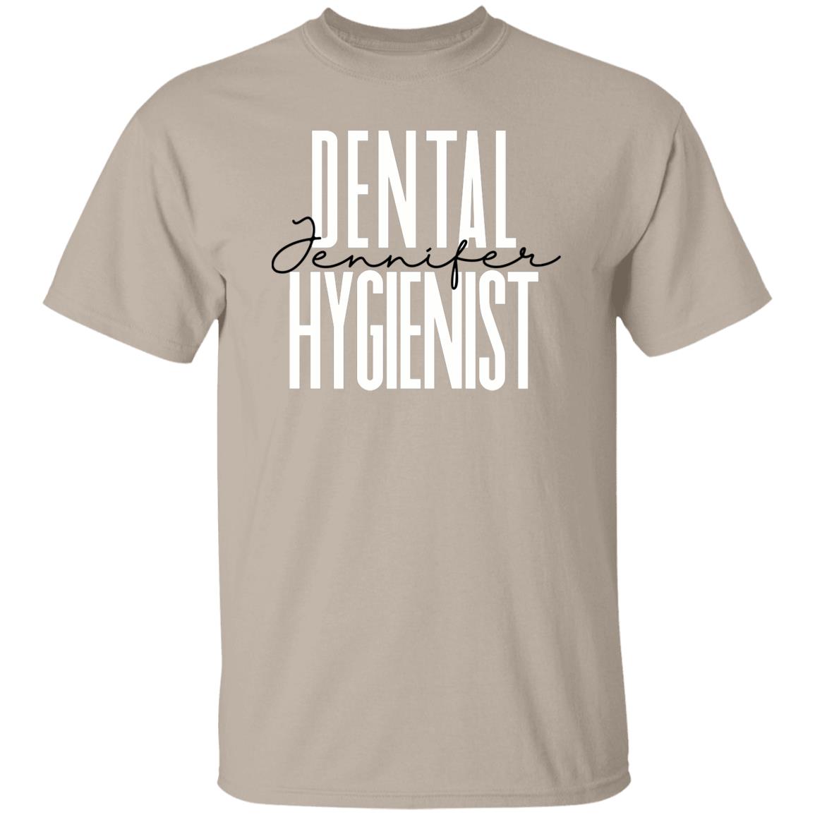 Personalized Dental Hygienist Unisex T-shirt Custom name dentist Sand Blue Pink-Family-Gift-Planet