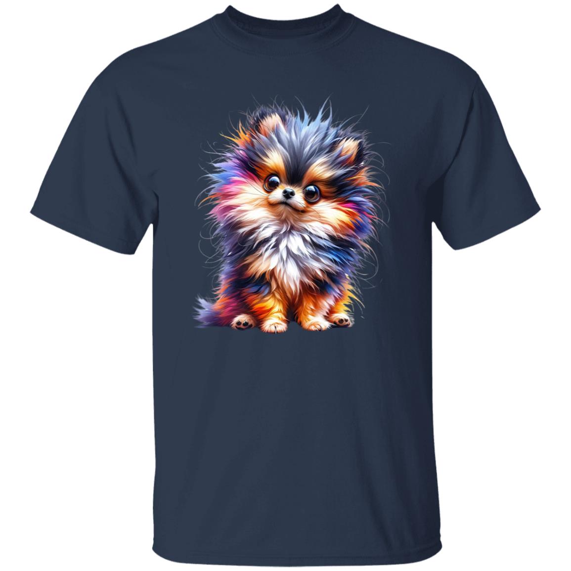 Colorful Chihuahua T-Shirt gift Amazing hairy dog chihuahua mama Unisex tee Black Navy Dark Heather-Family-Gift-Planet