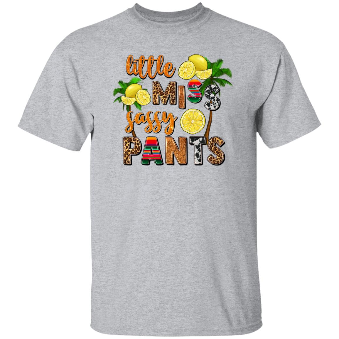 Little miss sassy pants T-Shirt gift Palm beach lemons Unisex Tee Sand White Sport Grey-Family-Gift-Planet