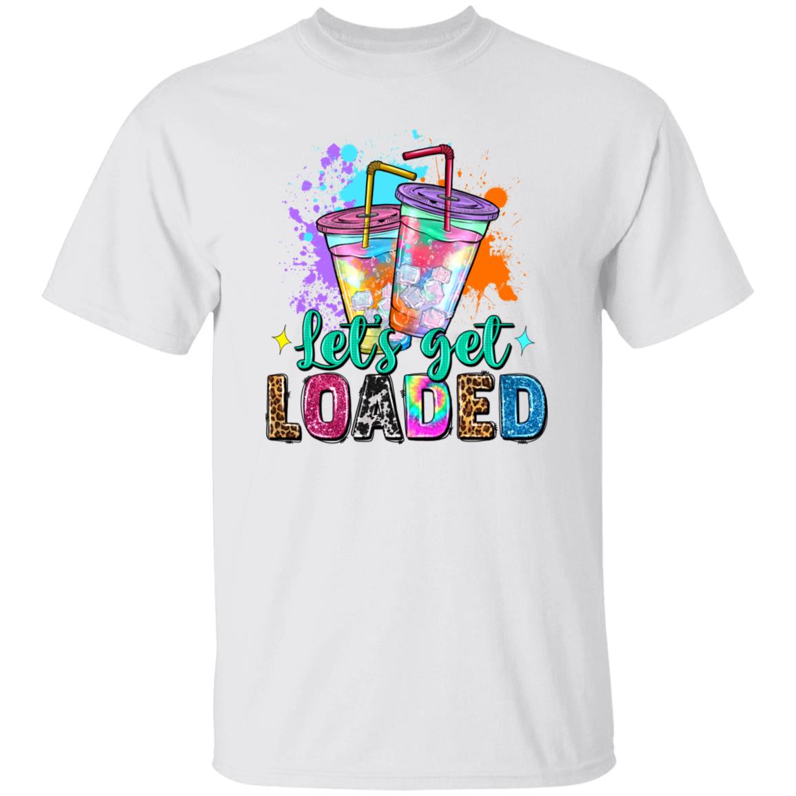 Lets get loaded T-Shirt gift Summer Ice tee color splash Unisex Tee Sand White Sport Grey-Family-Gift-Planet