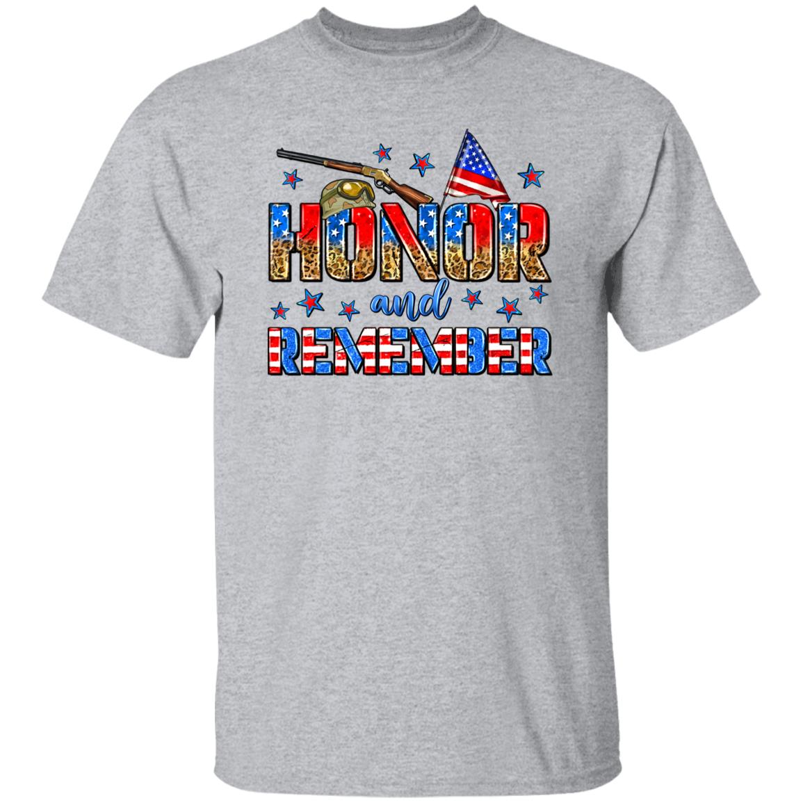 Honor and remember T-Shirt gift July 4th American Veteran Unisex tee Sand White Sport Grey-Family-Gift-Planet