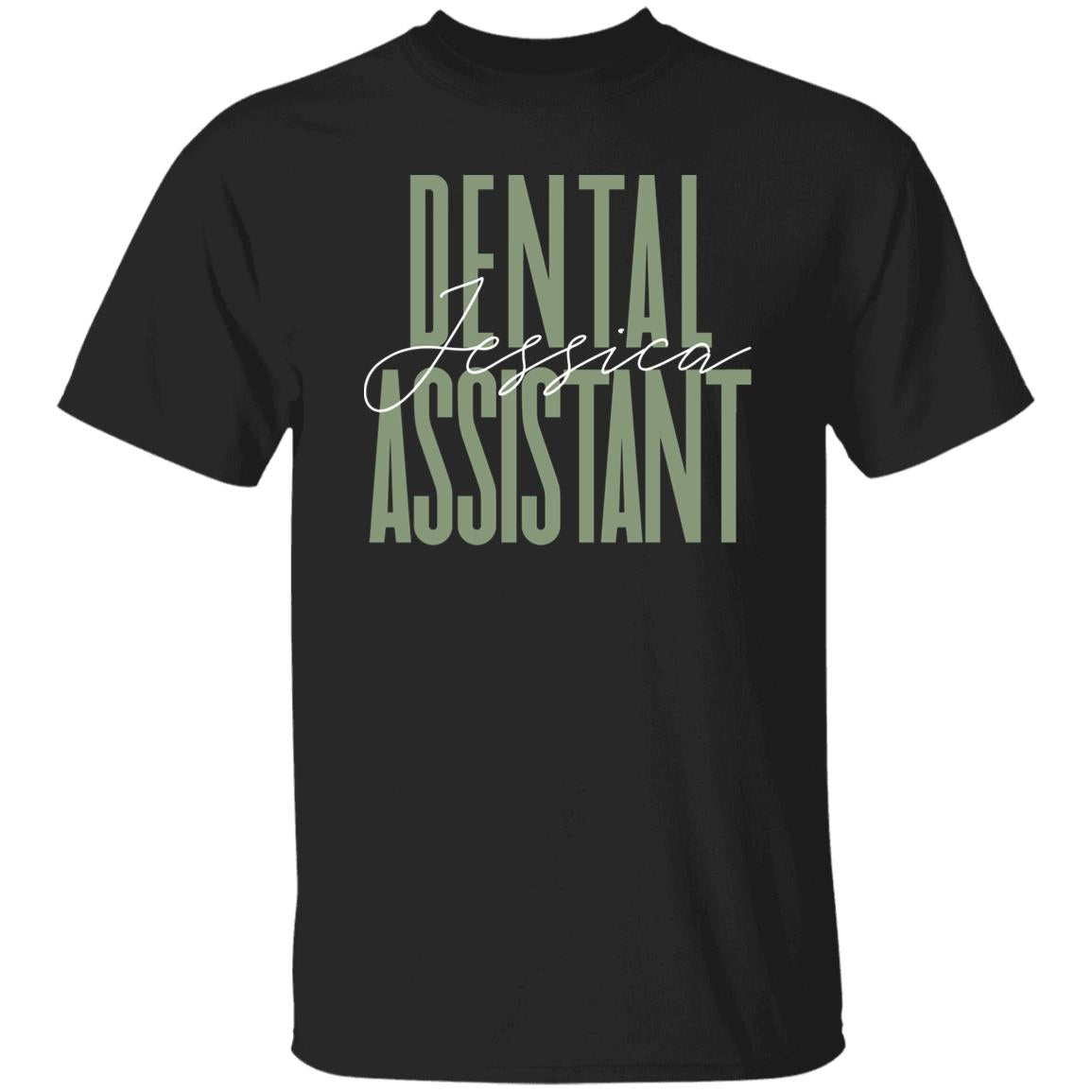 Dental assistant T-Shirt gift Dental clinic Customized Unisex tee Black Navy Dark Heather-Family-Gift-Planet
