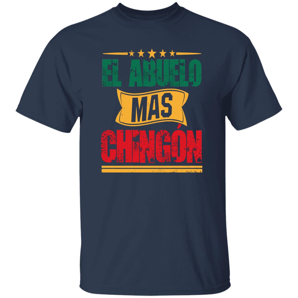 El Abuelo Mas Chingon shirt Spanish Fathers Day tee black navy dark heather-Family-Gift-Planet