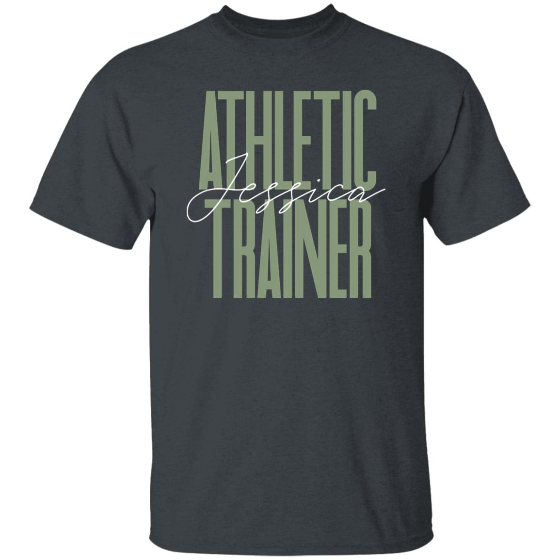 Athletic trainer T-Shirt gift AT School Athletic director Customized Unisex tee Black Navy Dark Heather-Family-Gift-Planet