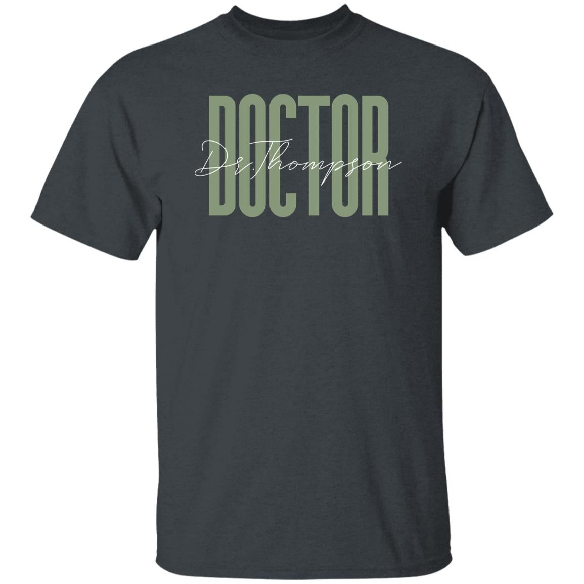Doctor T-Shirt gift Medical Doctor Phd Customized Unisex tee Black Navy Dark Heather-Family-Gift-Planet