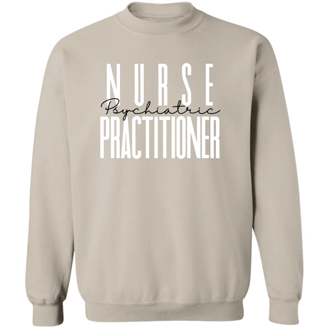 Psychiatric nurse practitioner Unisex Sweatshirt, Psych NP Crewneck Sand-Sand-Family-Gift-Planet