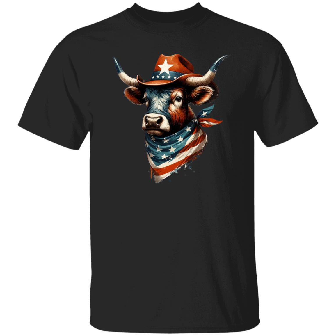 Texas Bull Unisex Tshirt Texas flag American flag patriotic tee Black Navy Dark Heather-Family-Gift-Planet