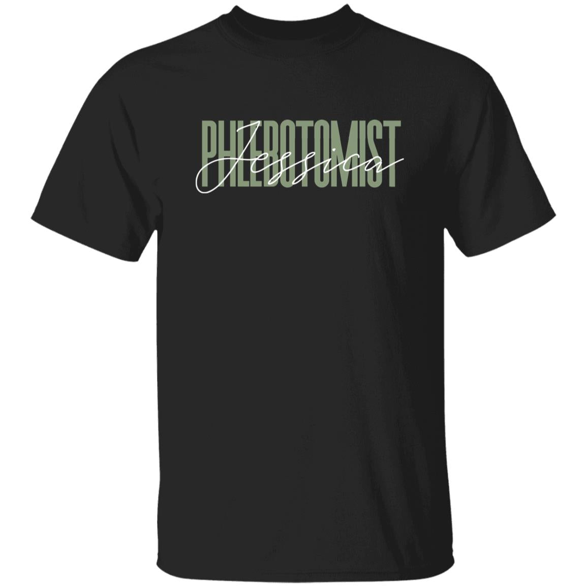 Phlebotomist T-Shirt gift Phlebotomy technician Customized Unisex tee Black Navy Dark Heather-Family-Gift-Planet