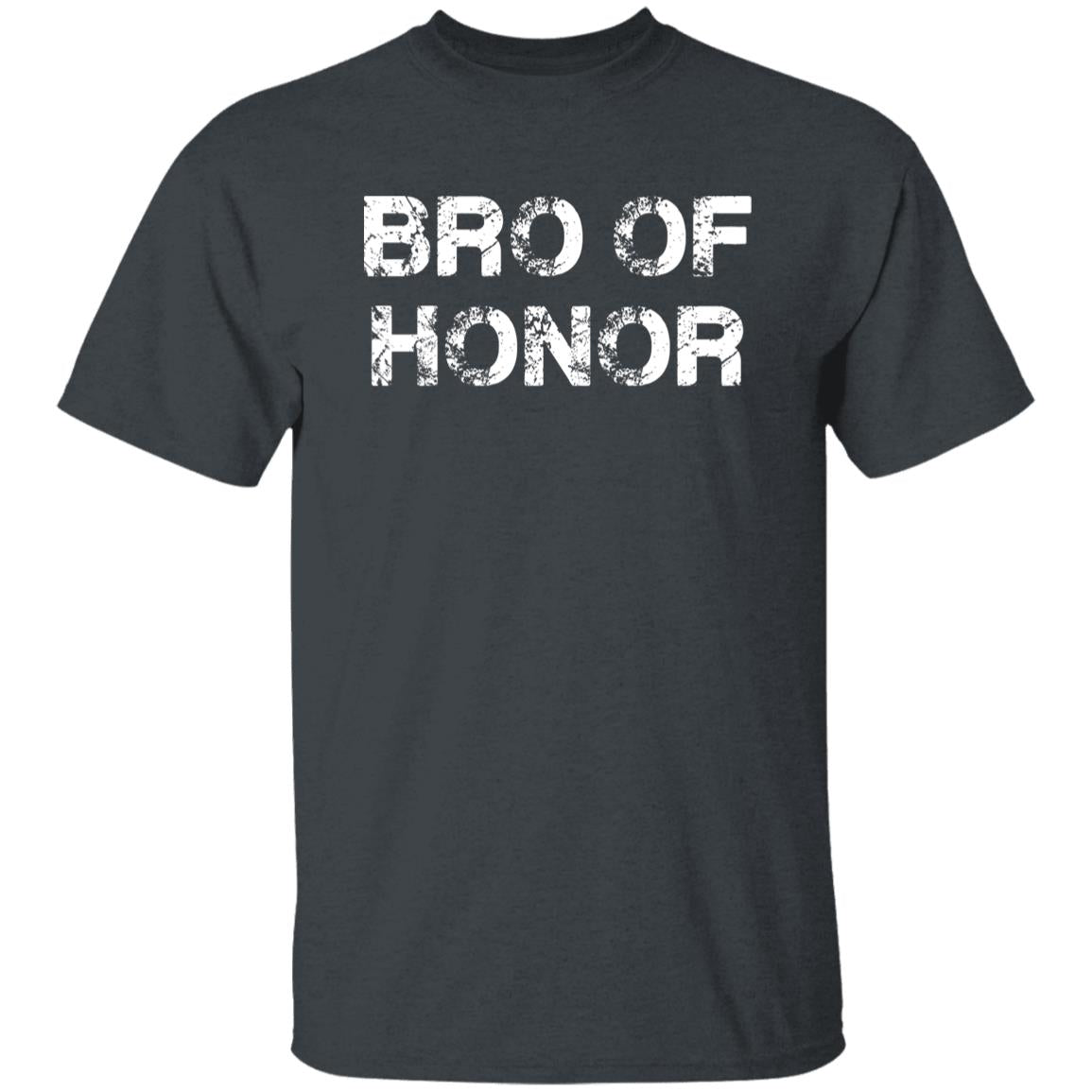Bro of honor Unisex T-shirt Brother of honor tee black dark heather-Family-Gift-Planet
