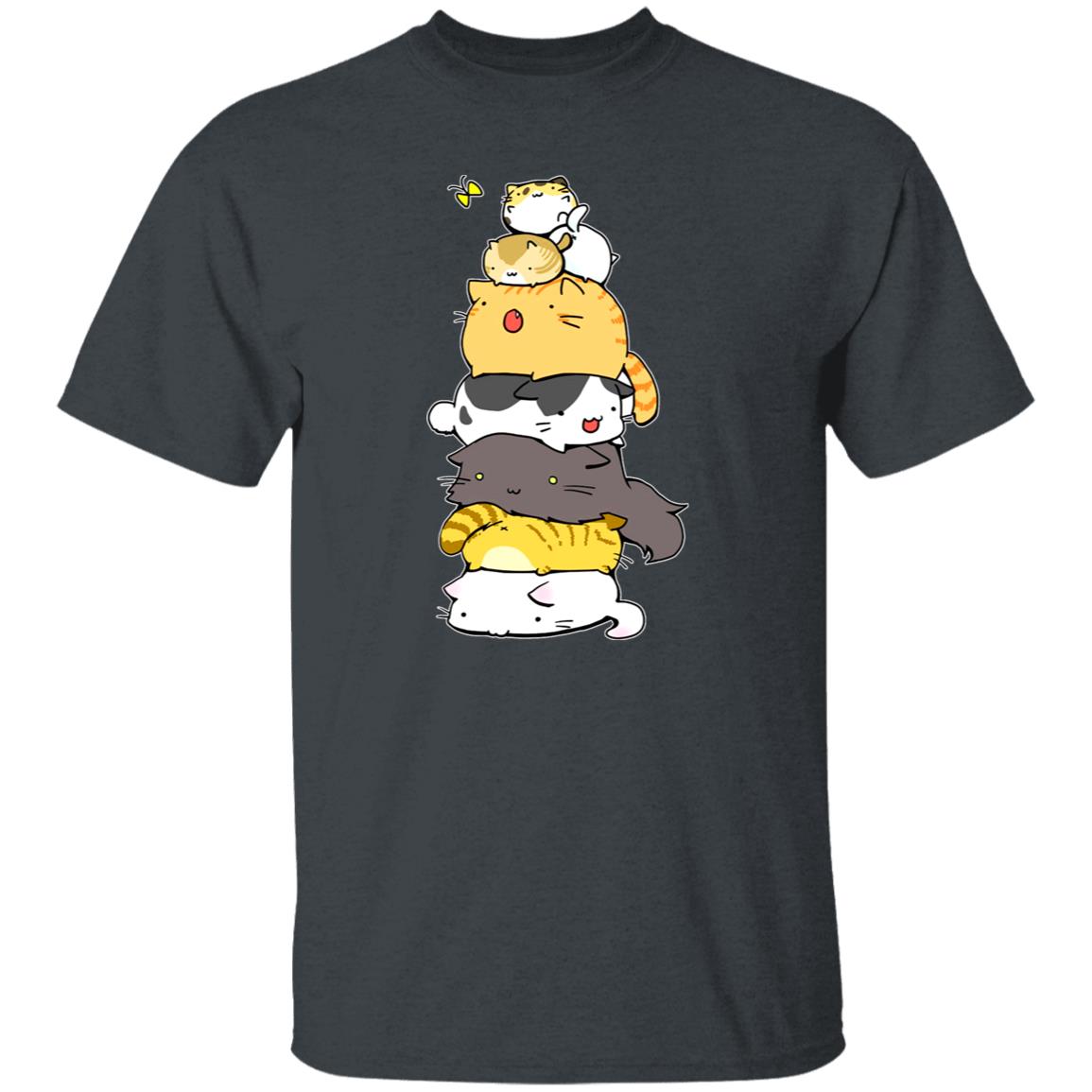 Cat Moewtain T-Shirt gift Cute Cat mountain Cat mom Unisex Tee Black Navy Dark Heather-Family-Gift-Planet