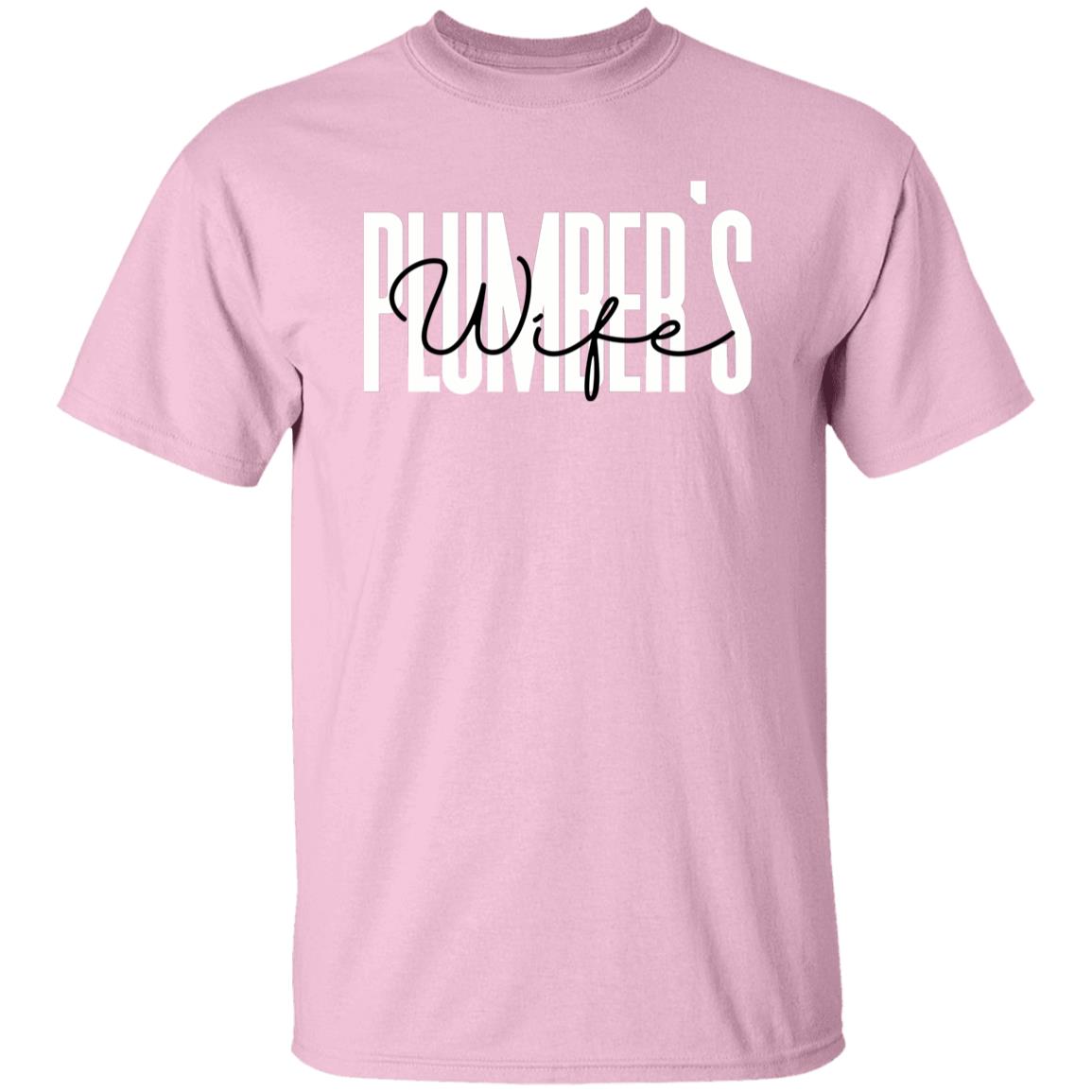 Plumber's wife T-shirt gift Dibs on the plumber Unisex Tee Sand Pink Light Blue-Family-Gift-Planet