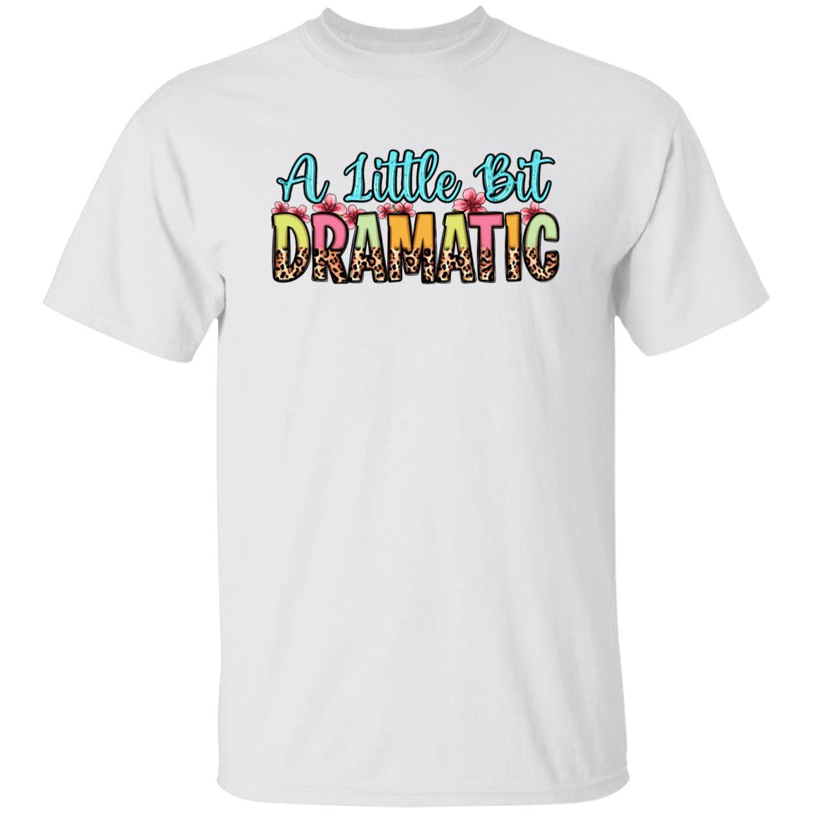A little bit dramatic T-Shirt Cute girl leopard skin Unisex tee White Sand Grey-Family-Gift-Planet