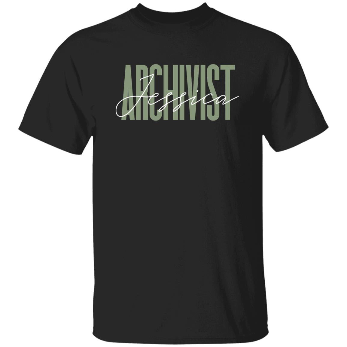 Archivist T-Shirt gift Archive science librarian Customized Unisex tee Black Navy Dark Heather-Family-Gift-Planet