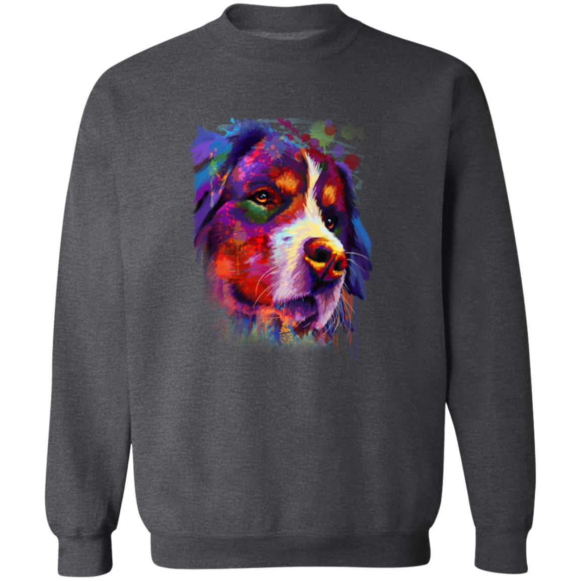 Artistic Bernese mountain dog Unisex Crewneck Sweatshirt digital Art-Family-Gift-Planet