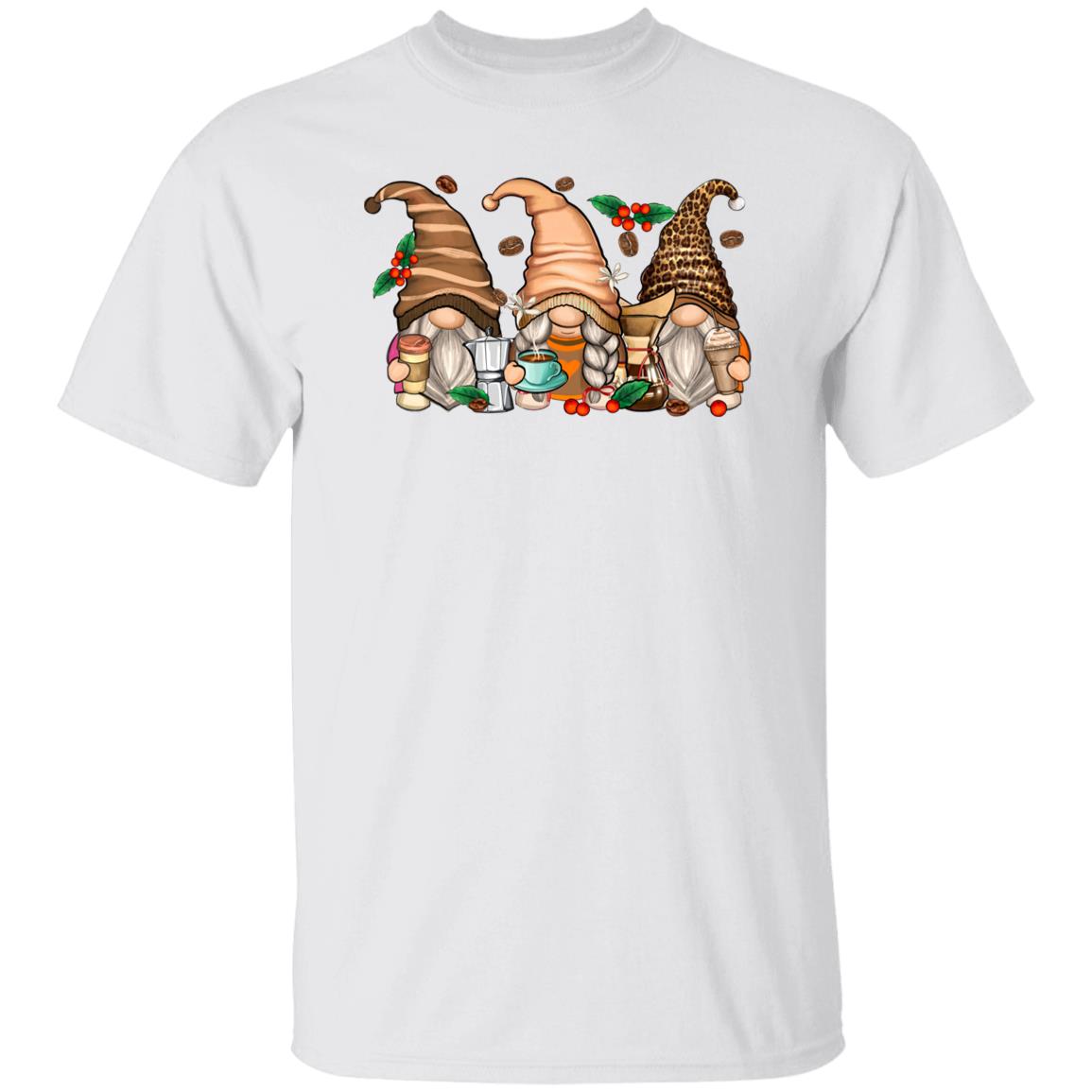 Coffee Gnomes Unisex shirt coffee lover Christmas gift White Sand-Family-Gift-Planet