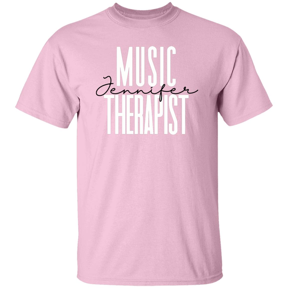 Personalized Music Therapist T-Shirt gift Custom name Music Therapy Unisex Tee Sand Pink Blue-Family-Gift-Planet