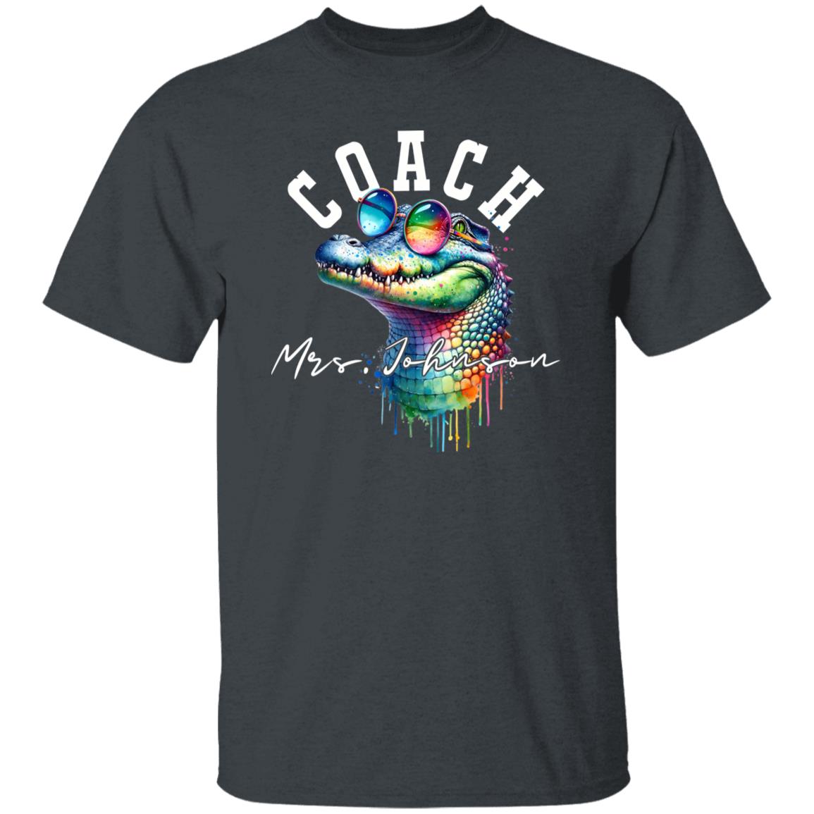 Coach funny Personalized Unisex T-shirt Custom school Athletic coach Black-Family-Gift-Planet