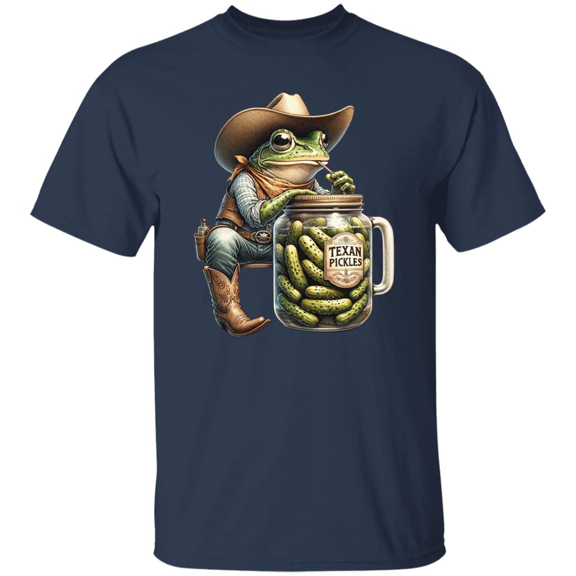 Team Pickles funny Texas Unisex T-shirt Texas Sheriff tee Black Navy Dark Heather-Navy-Family-Gift-Planet
