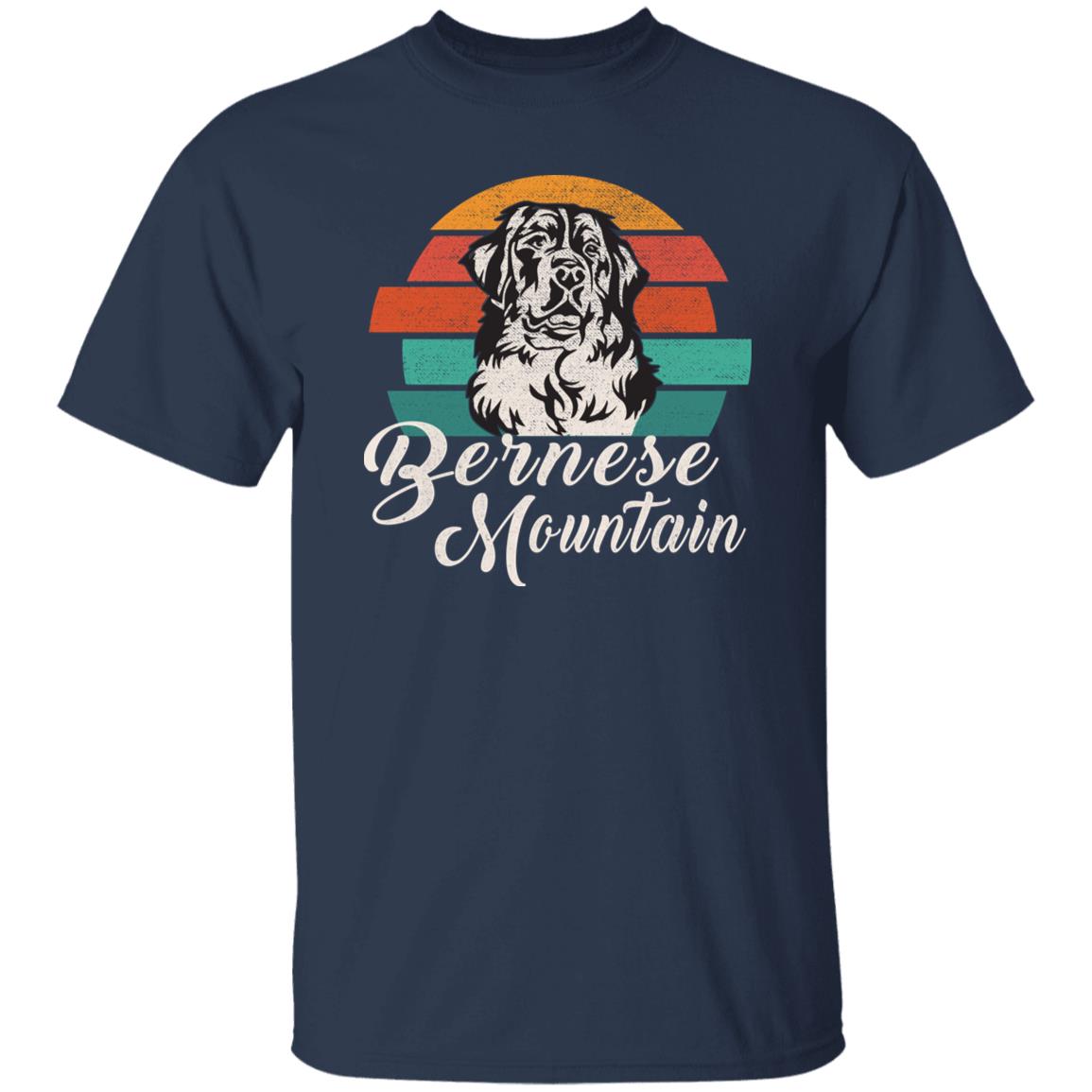 Bernese Mountain T-Shirt gift Retro Bernese Mountain Dog mom Unisex Tee Black Navy Dark Heather-Family-Gift-Planet