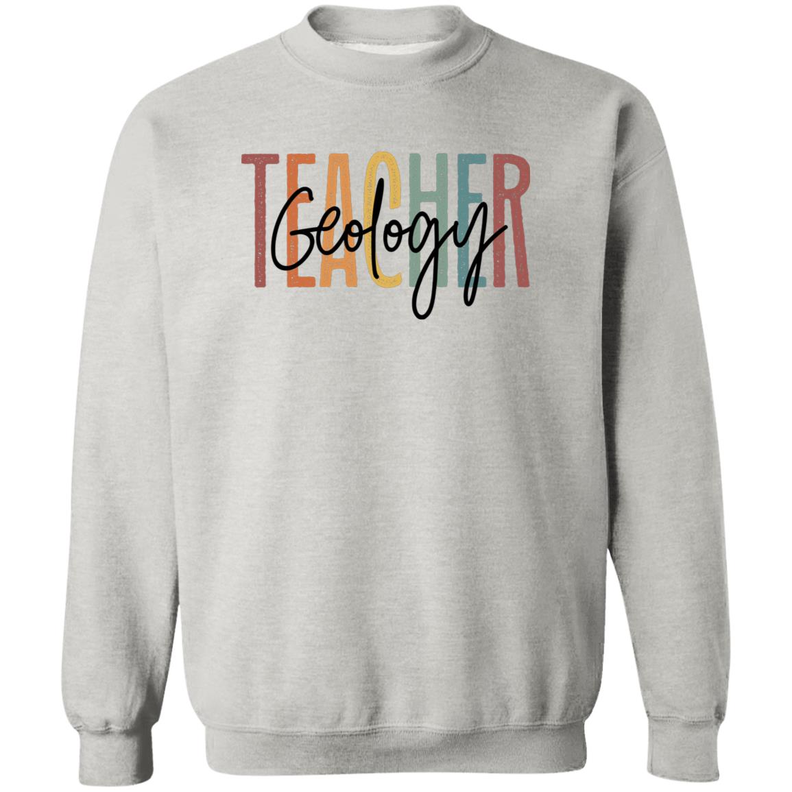 Geology teacher Sweatshirt Crewneck Unisex Gildan Sand Ash S-2XL-Ash-Family-Gift-Planet