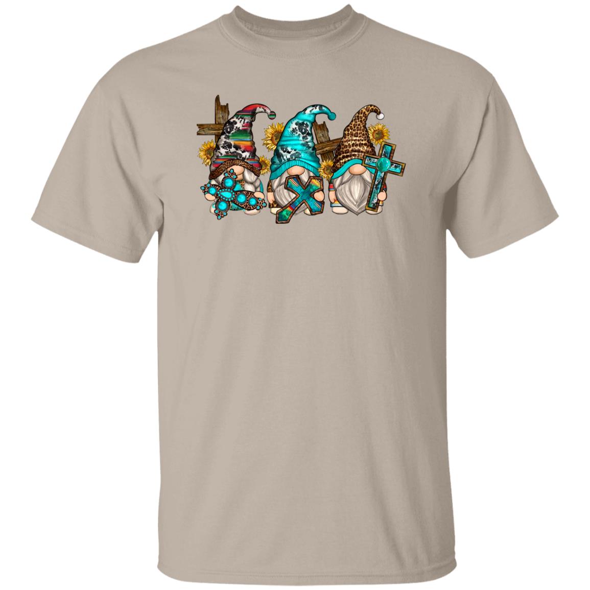 Western cross Gnomes Unisex shirt Christian Christmas gift White Sand-Family-Gift-Planet