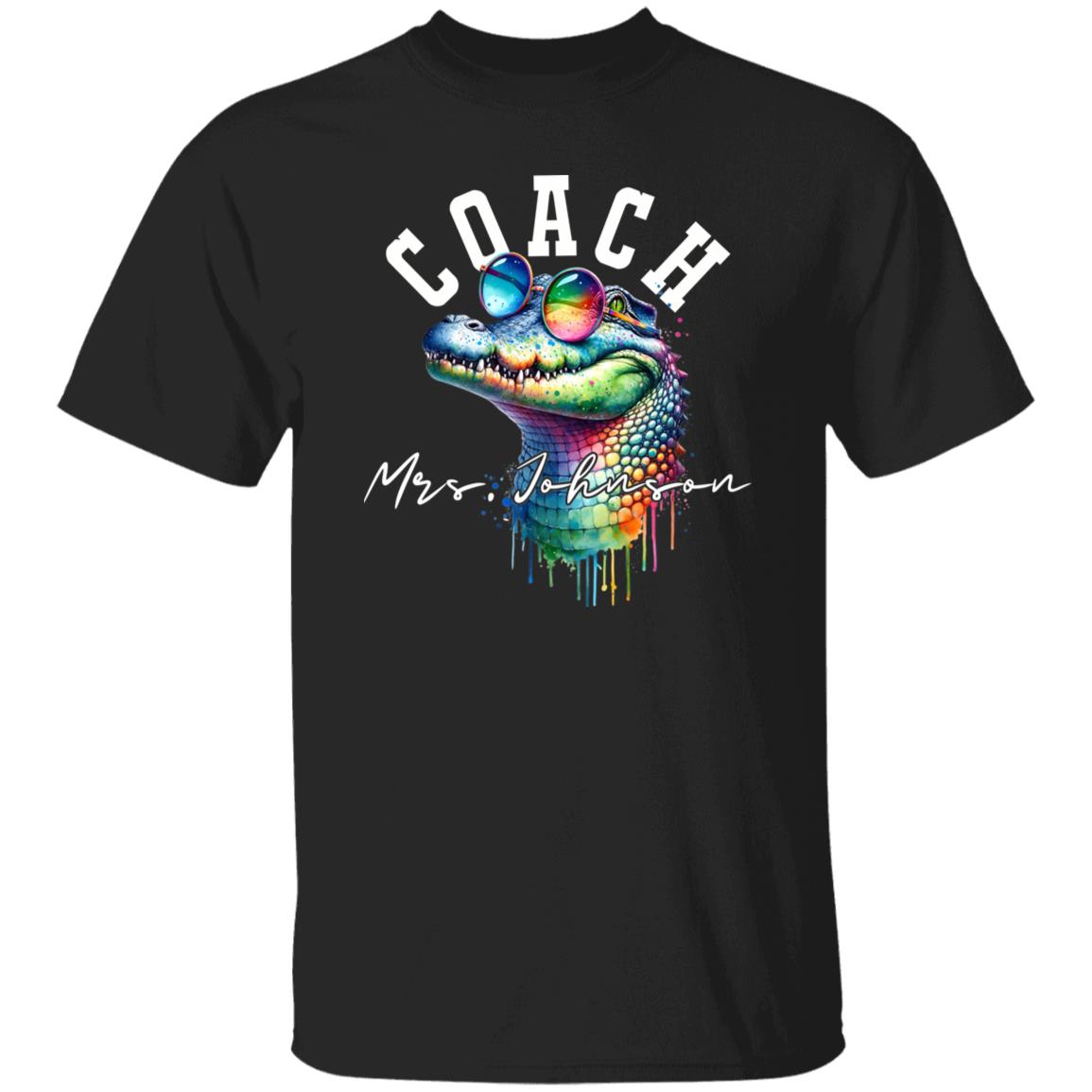 Coach funny Personalized Unisex T-shirt Custom school Athletic coach Black-Family-Gift-Planet
