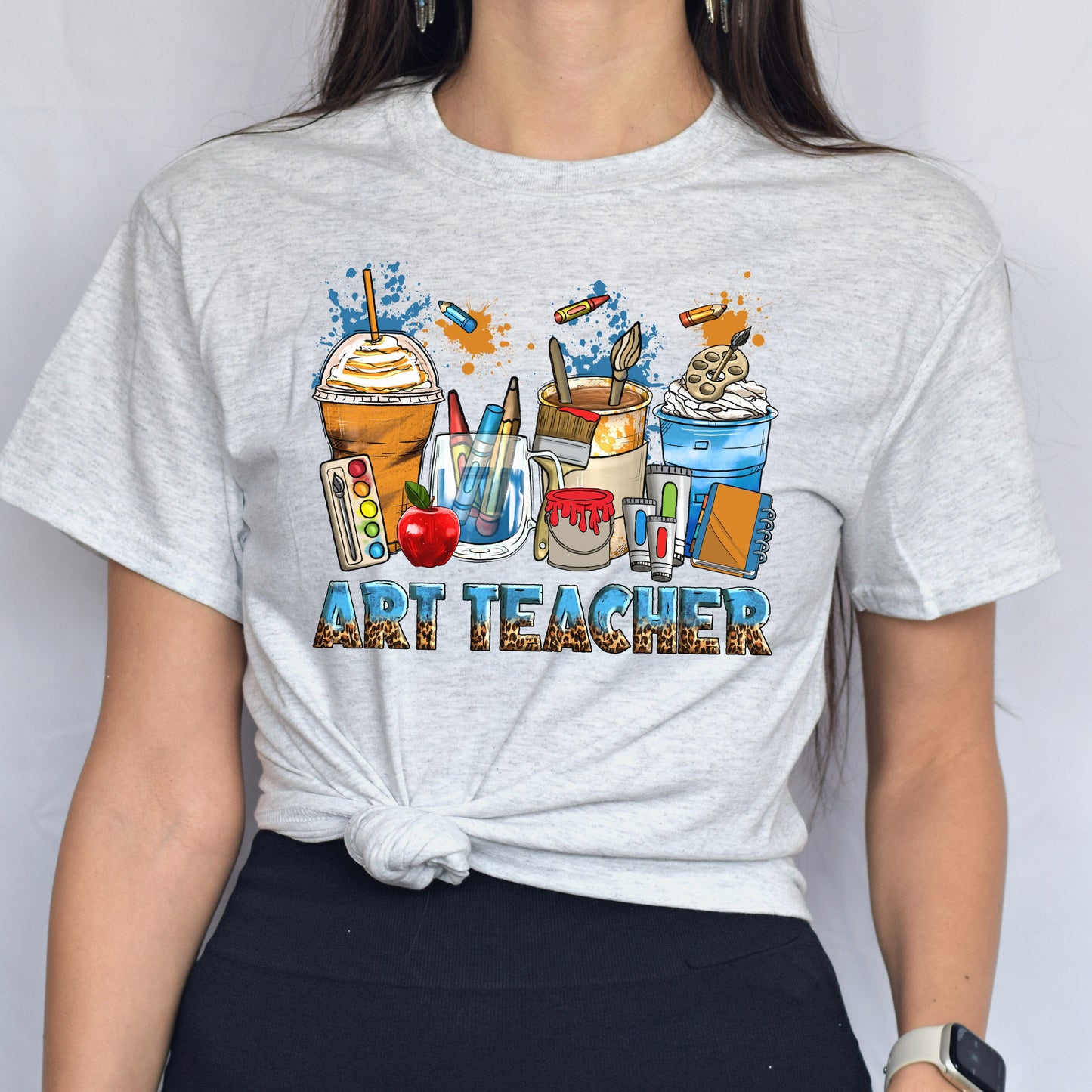 Art teacher coffee cups unisex tshirt art educator tee S-5XL-Family-Gift-Planet