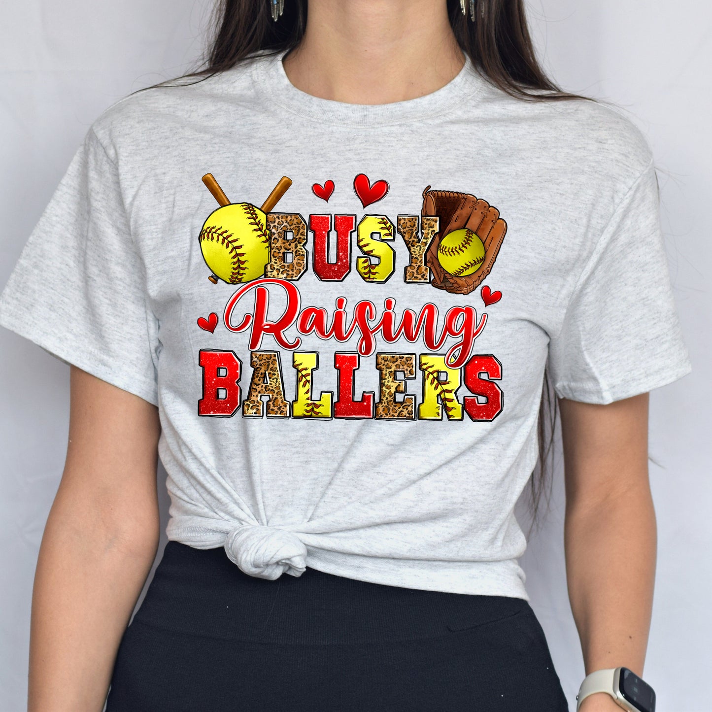 Softball - busy raising ballers Unisex t-shirt softball mom tee gift-Family-Gift-Planet
