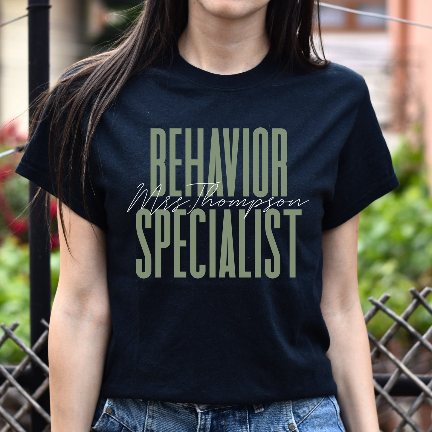 Behavior Specialist T-Shirt gift Behavior Analyst therapist Customized Unisex tee Black Navy Dark Heather-Black-Family-Gift-Planet