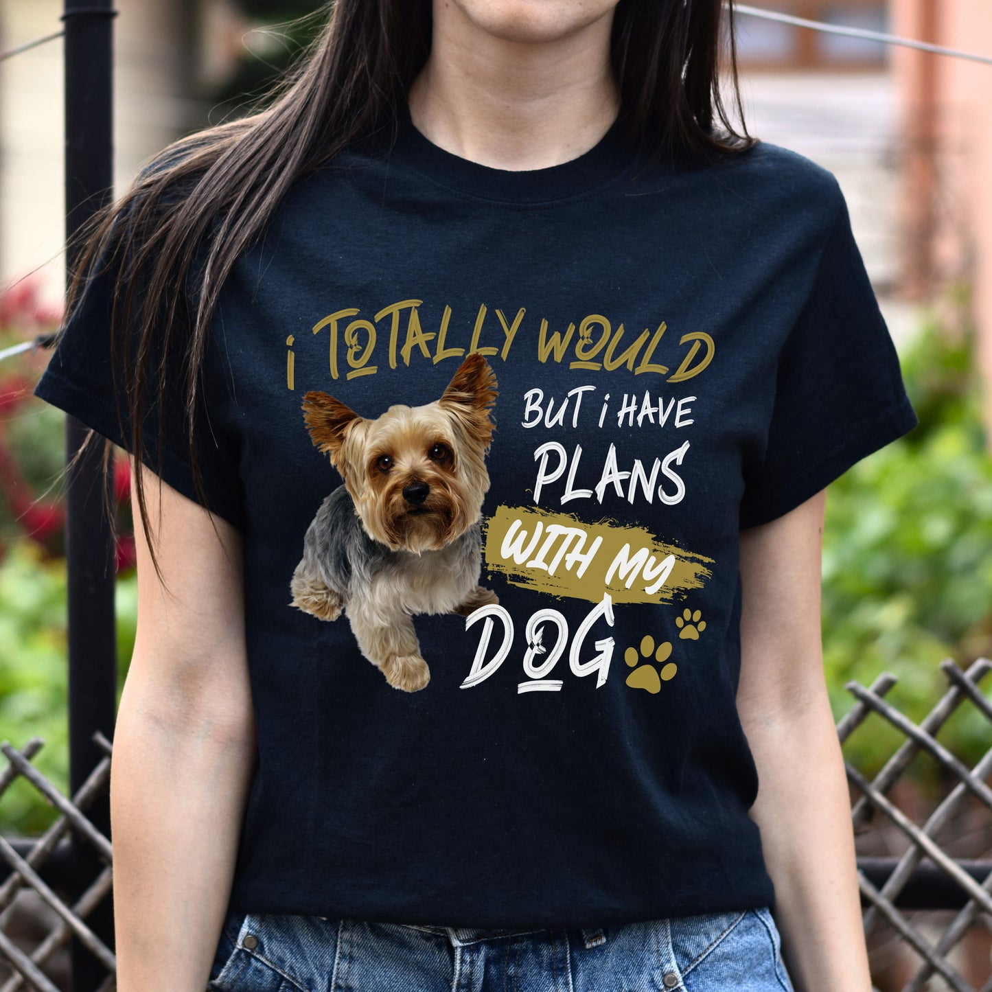 I have plans with my dog Unisex t-shirt gift black navy dark heather-Black-Family-Gift-Planet