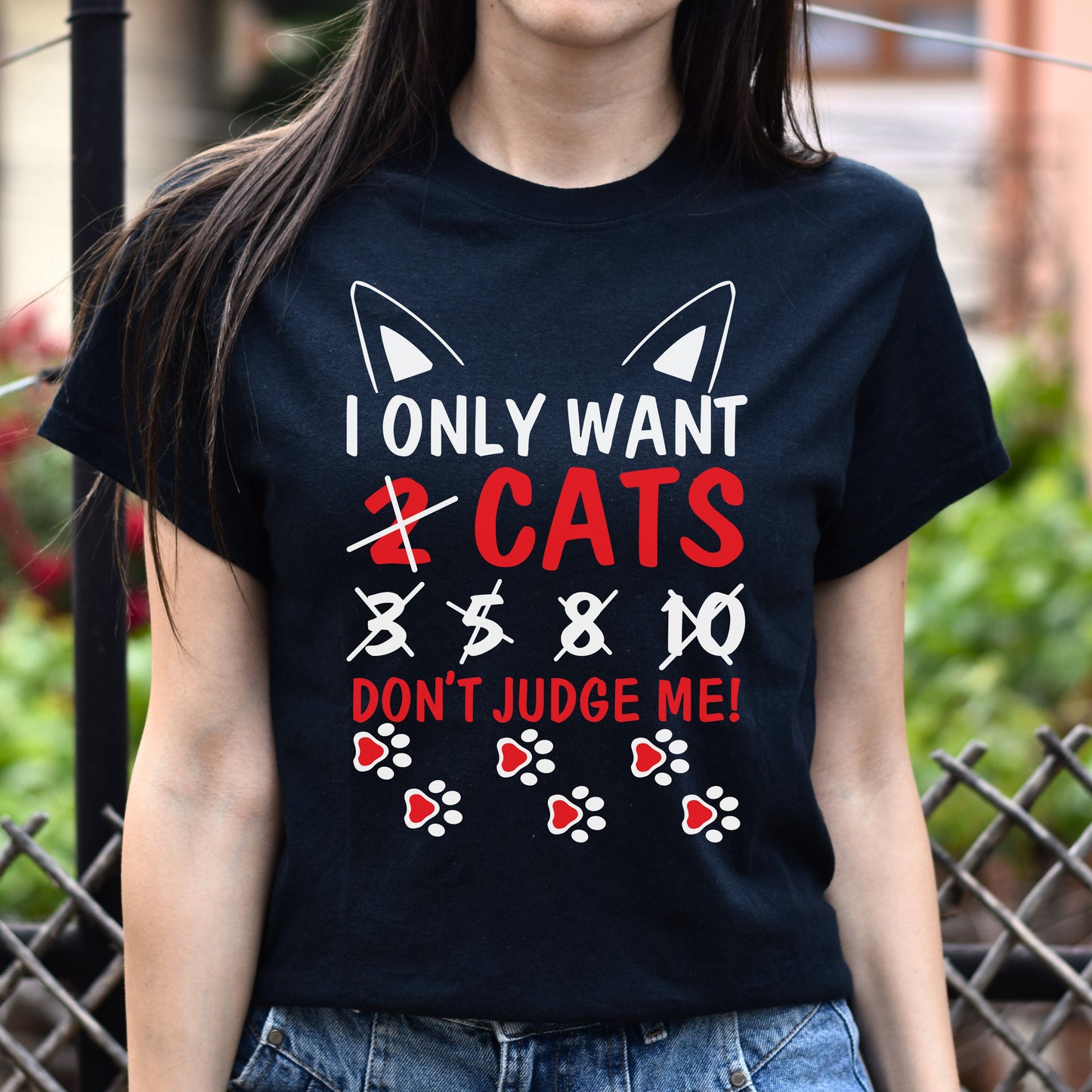 I only want cats Unisex shirt cats fun tee Black Dark Heather-Family-Gift-Planet