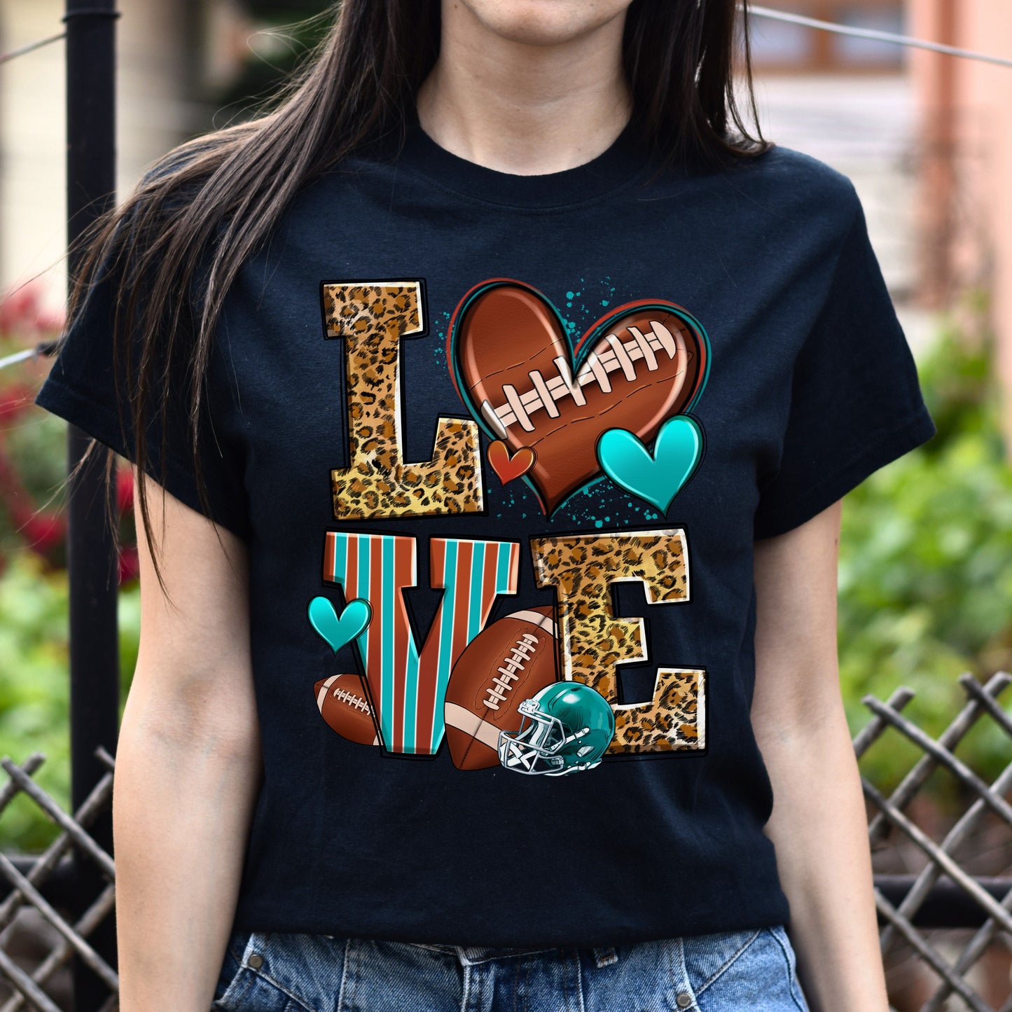 Love American football Unisex t-shirt football player tee Rugby coach gift-Family-Gift-Planet