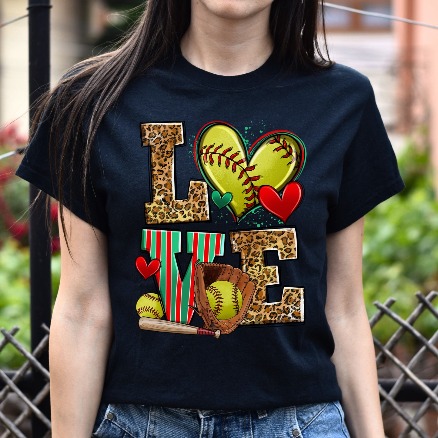 Love softball Unisex t-shirt softball player tee softball coach gift-Family-Gift-Planet